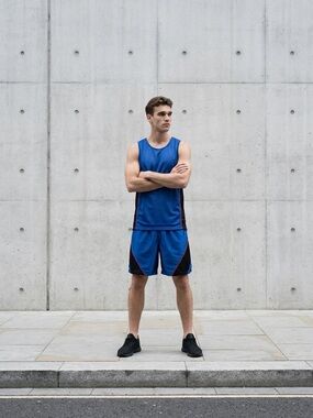 Hoops Sport Men's Blue Athletic Basketball Shorts Size 36/38